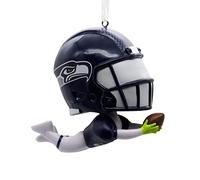 Hallmark NFL Seattle Seahawks Bouncing Buddy Christmas Ornament