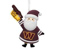 Hallmark NFL Washington Commanders Santa Fan Christmas Ornament, Gifts for Sports Fans