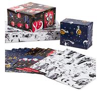 Hallmark Nightmare Before Christmas Flat Wrapping Paper Sheets with Cut Lines on the Back (12 Folded Sheets) for Christmas, Birthdays, Halloween