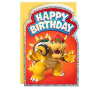 Hallmark Nintendo Super Mario Bros. Birthday Card (Bowser) for Kids, Teens, Gamers
