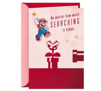 Hallmark Nintendo Super Mario Valentine's Day Card for Husband, Wife, Boyfriend, Girlfriend (Lucky)