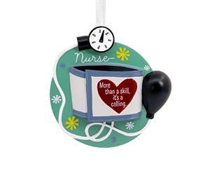 Hallmark Nursing is a Calling Blood Pressure Cuff Christmas Ornament