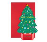 Hallmark Open Christmas Card - Contemporary 3D Pop Up Tree Design