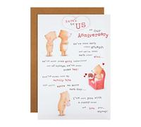 Hallmark Our Anniversary Card - Cute Ted And Ginger Illustrated Design