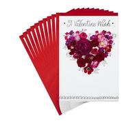 Hallmark Pack of Valentines Day Cards, Valentine Wish (10 Valentine's Day Cards with Envelopes)