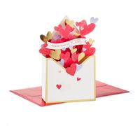 Hallmark Paper Wonder 3D Pop-Up Box of Hearts Valentine's Day Card