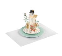 Hallmark Paper Wonder 3D Pop-Up Music & Motion Snowman Christmas Card With White Envelope