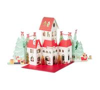 Hallmark Paper Wonder Big Pop-Up Christmas Card (Santa's Workshop) Accordion Fold-Out Table Decoration