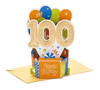 Hallmark Paper Wonder Collection 3D Pop-Up 100th Birthday Card