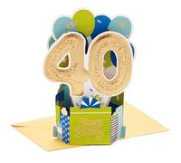 Hallmark Paper Wonder Collection 3D Pop-Up 40th Birthday Card