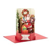 Hallmark Paper Wonder Displayable Pop Up Christmas Card (Vintage Santa Claus)