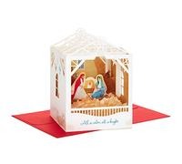 Hallmark Paper Wonder Displayable Religious Pop Up Christmas Card (Nativity Scene)