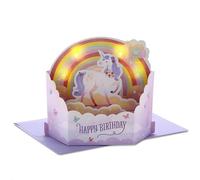 Hallmark Paper Wonder Musical Birthday Pop Up Card (Unicorns and Rainbows)