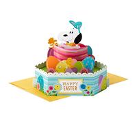 Hallmark Paper Wonder Peanuts Displayable Pop Up Easter Card (Snoopy Easter Egg)