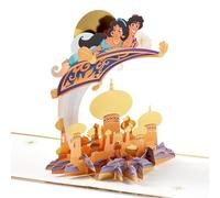 Hallmark Paper Wonder Signature Collection 3D Pop-Up Disney Aladdin Celebration Card