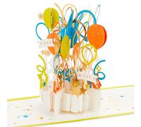 Hallmark Paper Wonder Signature Collection 3D Pop-Up Party Balloons Celebration Card