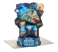 Hallmark Paper Wonder Star Wars Light & Music 3D Pop-Up Birthday Card