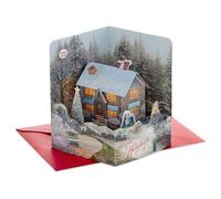 Hallmark Paper Wonder Thomas Kinkade Musical Pop Up Christmas Card (Deck the Halls)