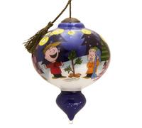 Hallmark Peanuts Ne'Qwa Art A Charlie Brown Christmas Christmas Ornament, Hand-Painted Glass