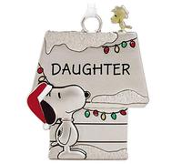 Hallmark Peanuts Snoopy and Woodstock Charmers Daughter Metal Christmas Ornament