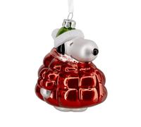 Hallmark Peanuts Snoopy in Puffer Coat Christmas Ornament, Glass, Gifts for Peanuts Fans