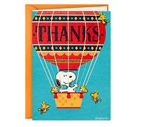 Hallmark Peanuts Thank You Cards, Snoopy in Hot Air Balloon (20 Cards with Envelopes)