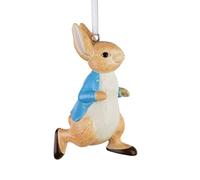 Hallmark Peter Rabbit Resin Hanging Christmas Ornament | Peter Rabbit collectible ornament in hardwearing resin ornament measures H8.5cm by W2.6cm by D5cm