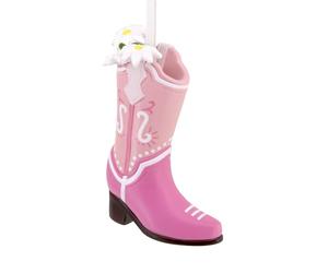 Hallmark Pink Cowboy Boot Christmas Ornament For Her