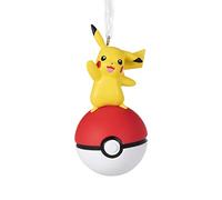 Hallmark Pokémon Pikachu on Poké Ball Christmas Ornament