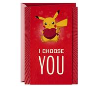Hallmark Pokémon Valentines Day Card (Pikachu, I Choose You) Anniversary Card, Love Card