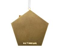 Hallmark Harry Potter Premium Metal Ornament, Tree Decoration, Chocolate Frog Box, Collectible, Gold