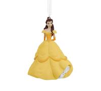 Hallmark Princess Belle Ornament, Beauty & the Beast, Yellow Dress | Durable Resin, Easy to Hang, Compact Size, Belle in Yellow Dress, Great Gift for Disney Fans, Christmas or Birthday