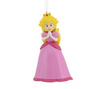 Hallmark Princess Peach Hanging Ornament, Super Mario Plastic Tree Decoration, Gifts for Christmas, Nintendo