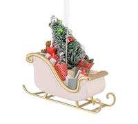 Hallmark Santa's Sleigh, Gifts & Tree Keepsake Hanging Ornament, Tree Decoration, Christmas