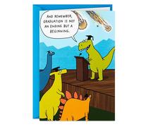 Hallmark Shoebox Funny Graduation Card (Dinosaur Commencement)
