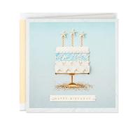 Hallmark Signature Birthday Card (Seashell Birthday Cake)