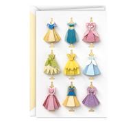 Hallmark Signature Blank Card (Disney Princess Dresses)