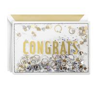 Hallmark Signature Congratulations Engagement Card Bridal Shower Card Wedding Card (Congrats Confetti)