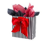 Hallmark Signature Large Valentine's Day Gift Bag with Tissue Paper (Red Bow)
