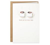 Hallmark Signature Love Card (So Happy I Have You, Coffee) for Birthday, Anniversary, Valentine's Day
