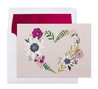 Hallmark Signature Notecards Flower Wreath Heart.