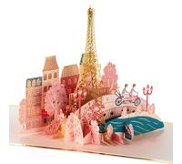 Hallmark Signature Paper Wonder 3D Pop-Up Paris Skyline Valentine's Day Card