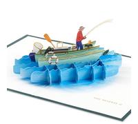 Hallmark Signature Paper Wonder Fishing Pop-Up Card (Have a Reel Nice Day) for Birthdays, Father's Day, Just Because
