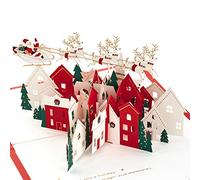 Hallmark Signature Paper Wonder Pop Up Christmas Card (Santa and His Reindeer)