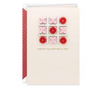 Hallmark Signature Valentine's Day Card (Tic Tac Toe) for Spouse, Sibling, Best Friend