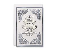 Hallmark Signature Wedding Card (Live Laugh Love)