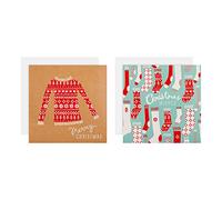 Hallmark Simply for You Collection Christmas Card Pack - 20 Cards in 2 Cosy Contemporary Designs
