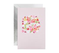 Hallmark Small Mothers Day Card for Mum, Mum Mothers Day Card, Florals & Butterfly Design, Pink, Red, Green