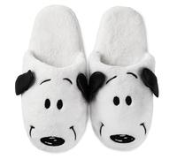 Hallmark SNOOPY Slippers, SNOOPY Gifts, PEANUTS Gifts, Novelty Slippers, Sound Features, 4 SNOOPY Sound Effects, White