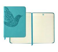 Hallmark Soft Cover Journal with Lined Pages (Scroll Bird, Teal)